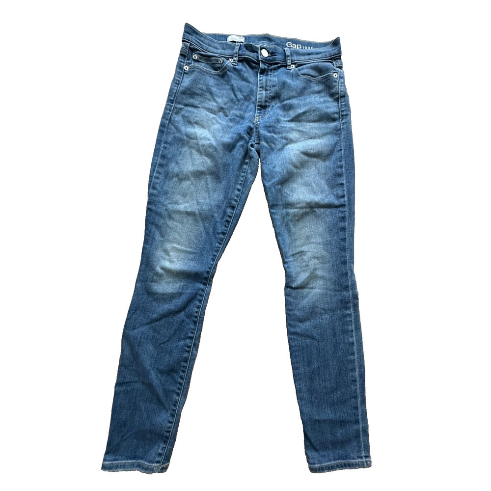 GAP 1969 Women Size 29R Skinny Jeans Stretch‎ Mid Rise- Release 2014